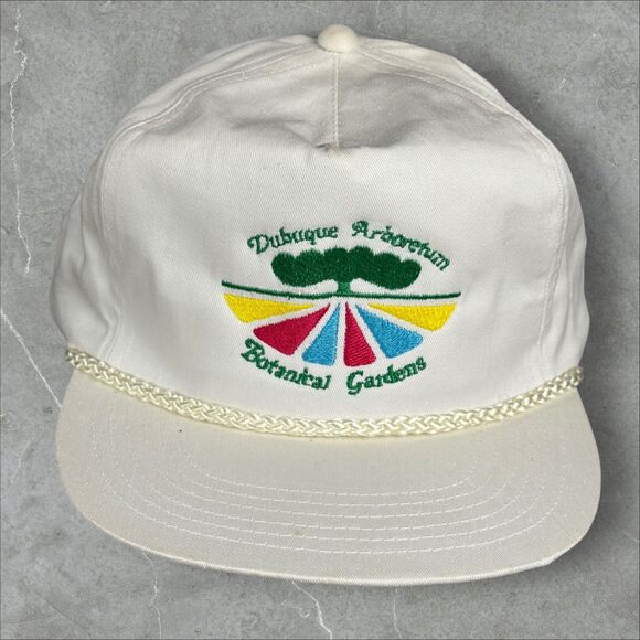 San Sun Other - Vtg Dubuque Botanical Garden NatureTree Rope Brim Snapback Hat San Sun Brand